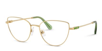 Swarovski SK1007 Gold glasses - Gold - Angle View