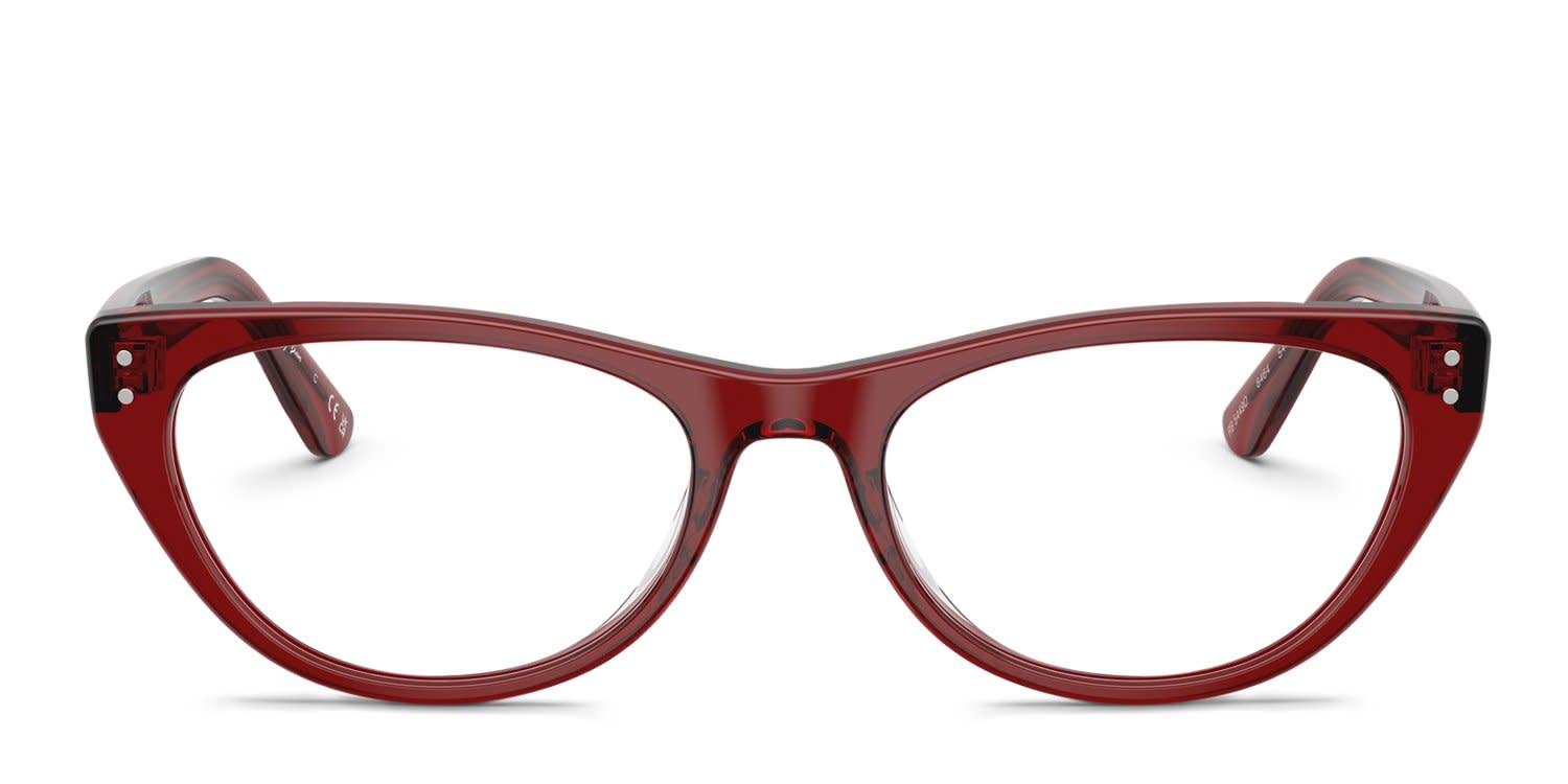 Ray-Ban RX5449D clear , red frame