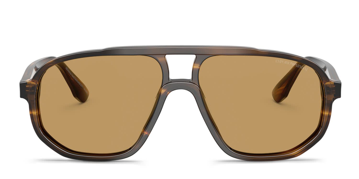 Emporio Armani EA4263U Multicolor, Green, Brown glasses - Multicolor / Green / Brown - Frontal View