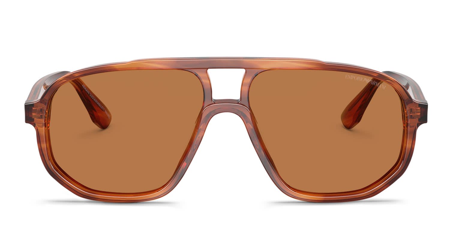 Emporio Armani EA4263U Multicolor, Brown glasses - Multicolor / Brown - Frontal View