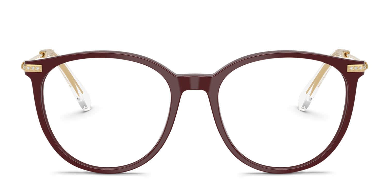 Swarovski SK2009 Red glasses - Red - Frontal View