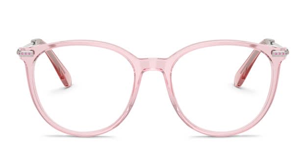 SISIKUI シシクイ　Square eye / CLEAR PINK Swarovski SK2009 clear , pink frame