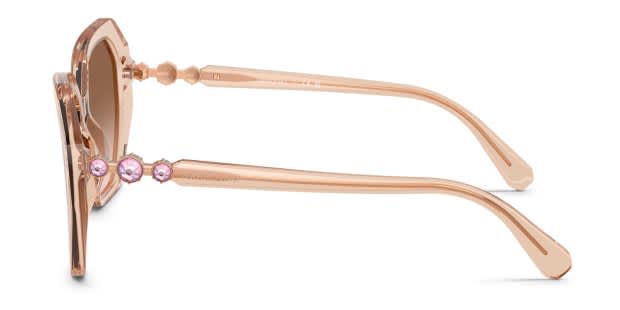 Swarovski SK6017 clear , beige frame with gradient brown lenses