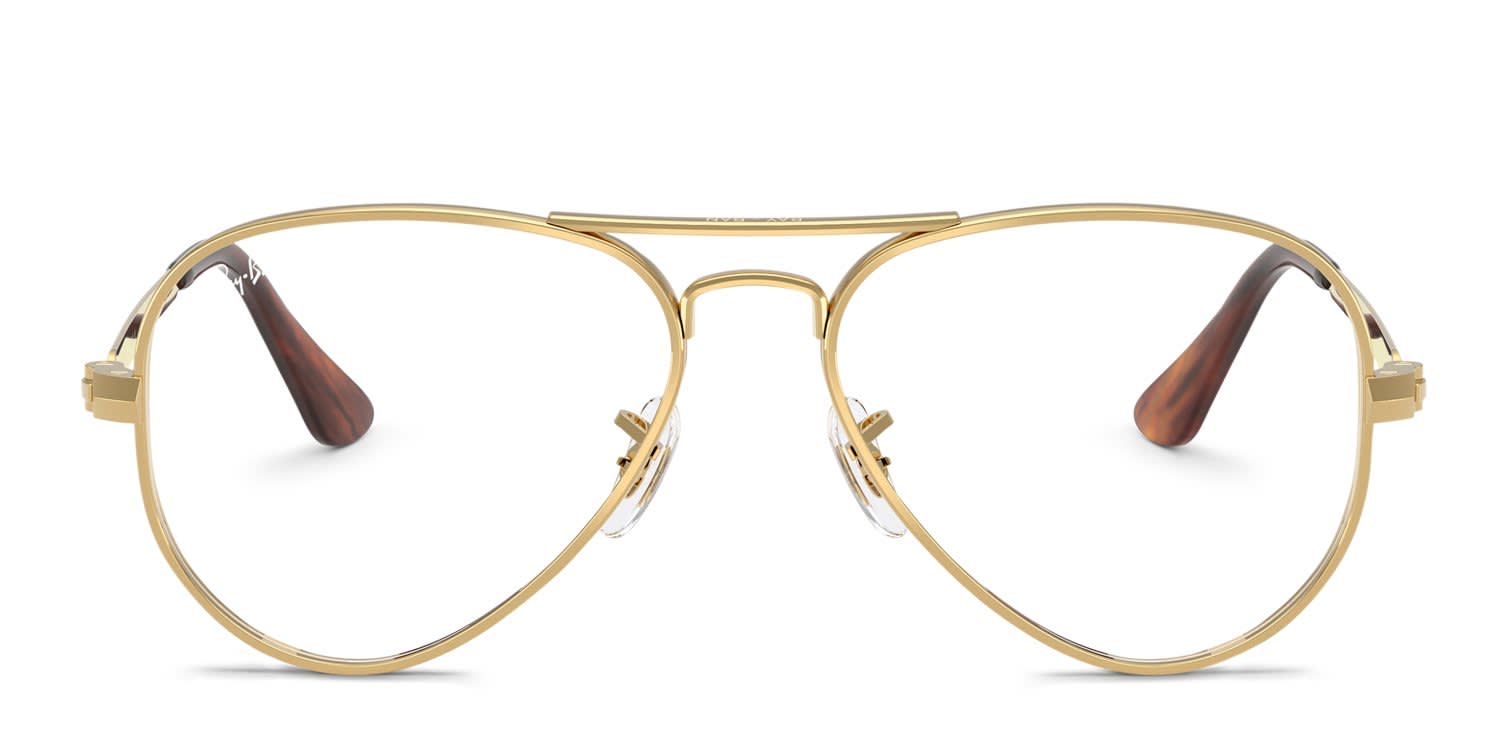 Ray-Ban ゴールド アビエーターサングラス Ray-Ban RX3925V Aviator Max gold frame
