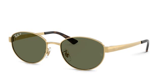 Ray-Ban RB3774D gold frame with dark green polarized lenses  display picture 3