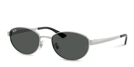 Ray-Ban RB3774D Silver, Gray glasses - Silver / Gray - Angle View