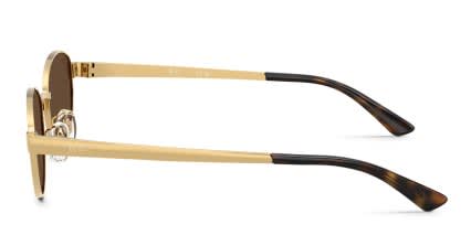 Ray-Ban RB3774D Gold, Brown glasses - Gold / Brown - Side View