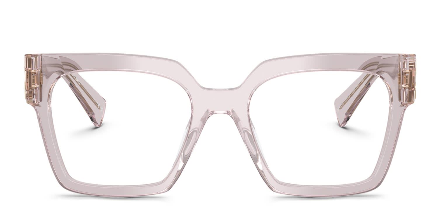MIU MIU ベロア眼鏡ケース ピンク 未使用級 正規品 MIU MIU - 【MiuMiu】ミュウミュウ メガネケース 箱・ポーチ付 ピンク