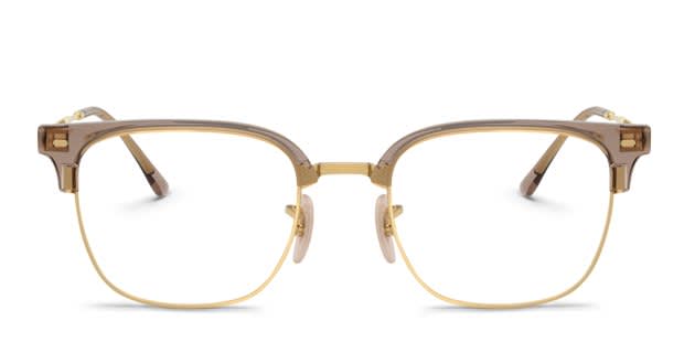 Ray-Ban RX7216 New Clubmaster beige , gold frame