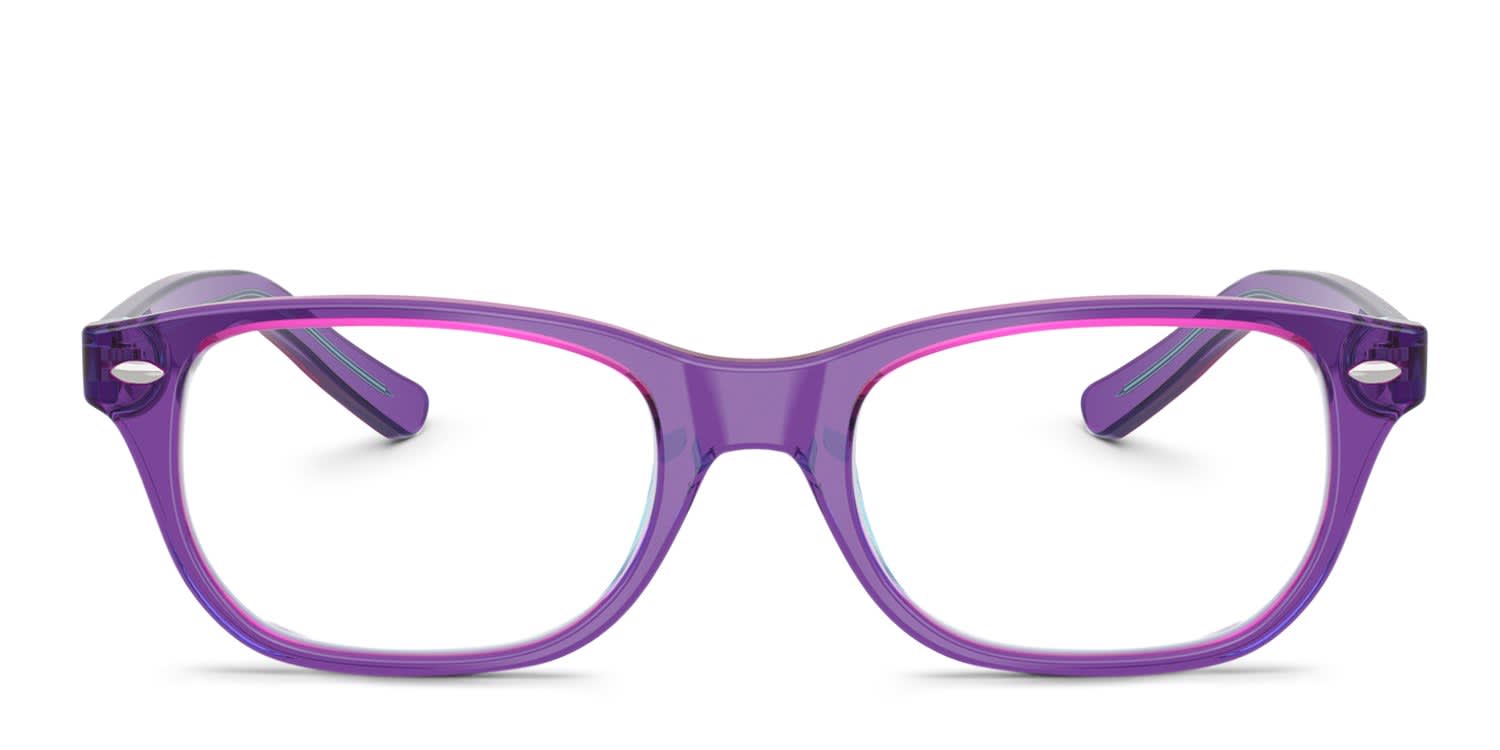 Ray-Ban RY1555 Kids Purple, Blue glasses - Purple / Blue - Frontal View