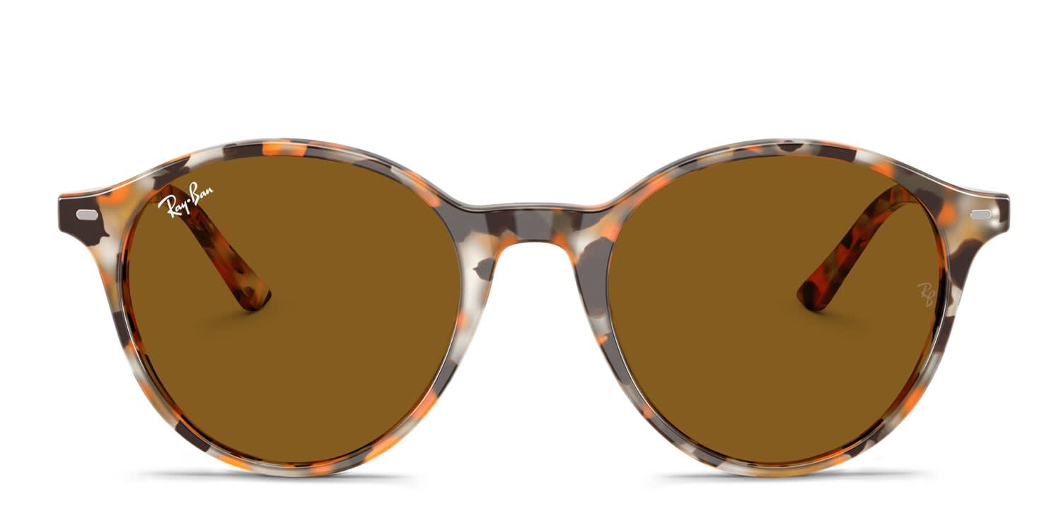 Ray-Ban Women\'s Tortoiseshell Frame Sunglasses with Brown Gradient Lenses Ray-Ban RB4061 642/57 Sunglasses Brown Tortoise Rectangular  main image 2