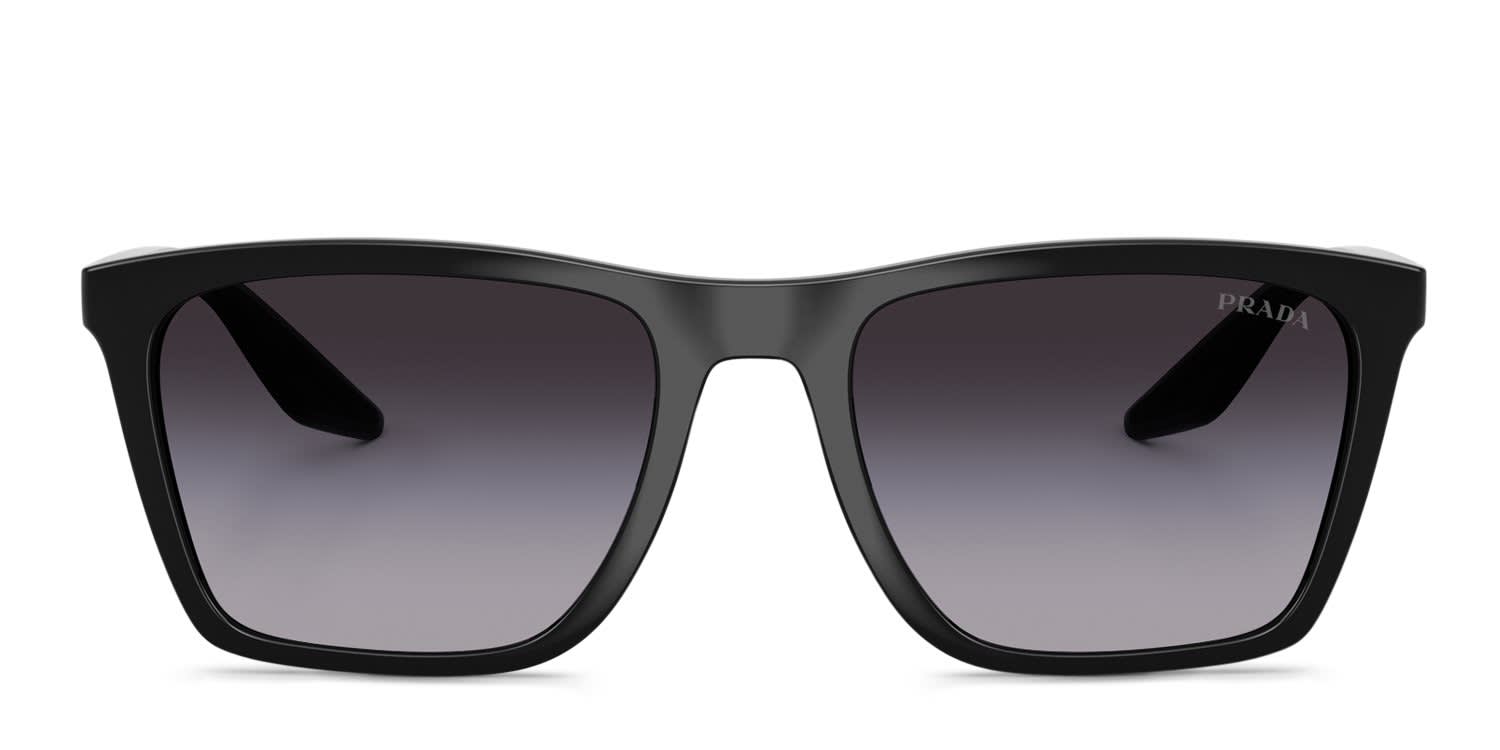 Prada Linea Rossa PSB08S Black, Gray glasses - Black / Gray - Frontal View