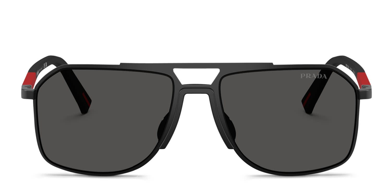 Prada Linea Rossa PSB51S Black, Gray glasses - Black / Gray - Frontal View