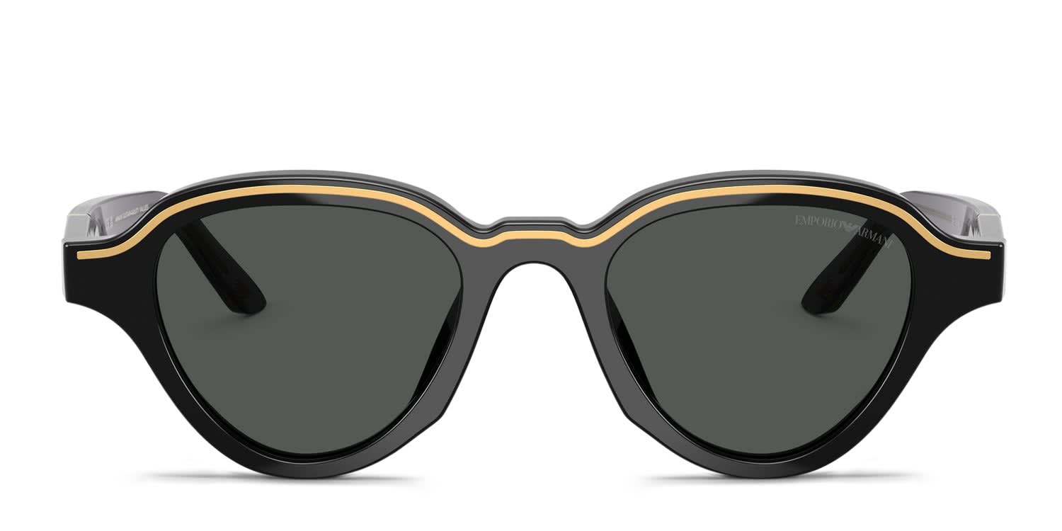 Emporio Armani EA4264U Black, Gray glasses - Black / Gray - Frontal View