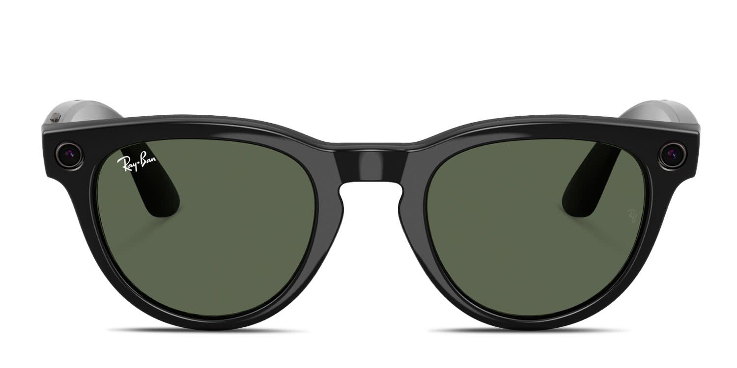 Ray-Ban Meta AI Glasses RW4013F (Gen 2.0) Headliner Black glasses - Black - Frontal View