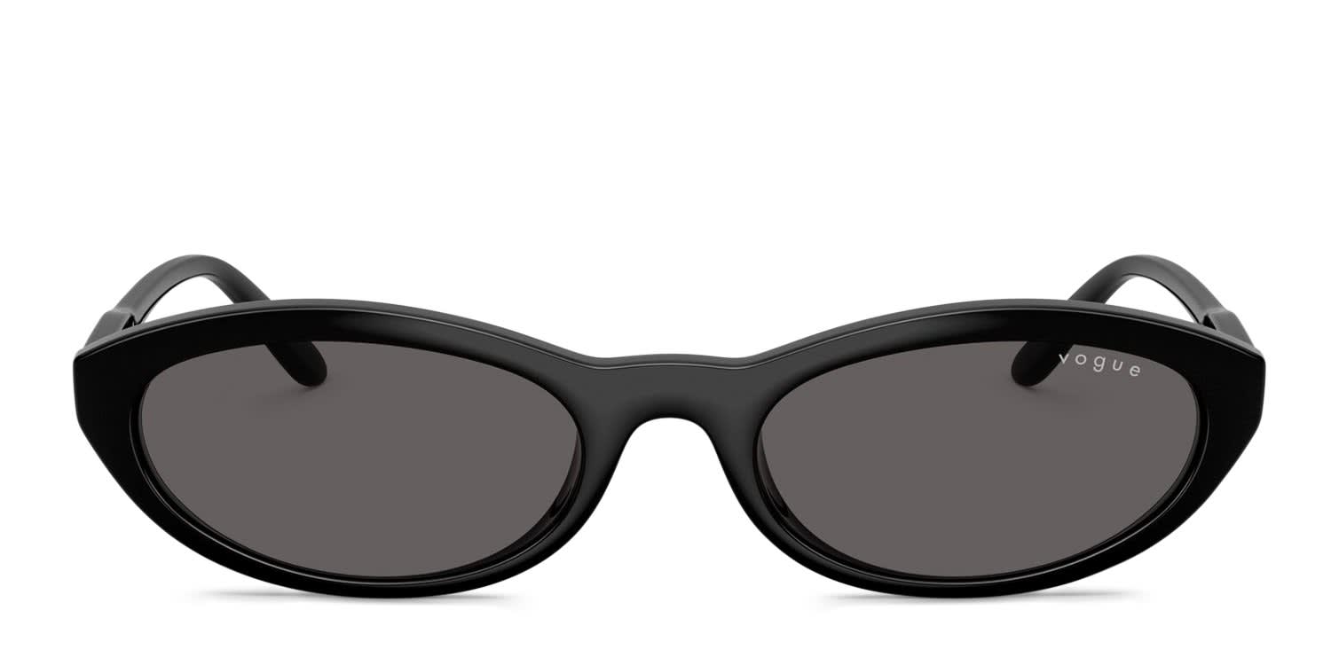 Vogue VO5697SU Black, Gray glasses - Black / Gray - Frontal View