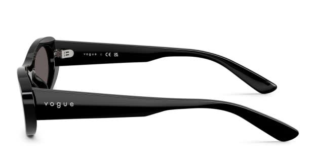 Vogue VO5695SU black frame with black smoke lenses. Lenses  display picture 1