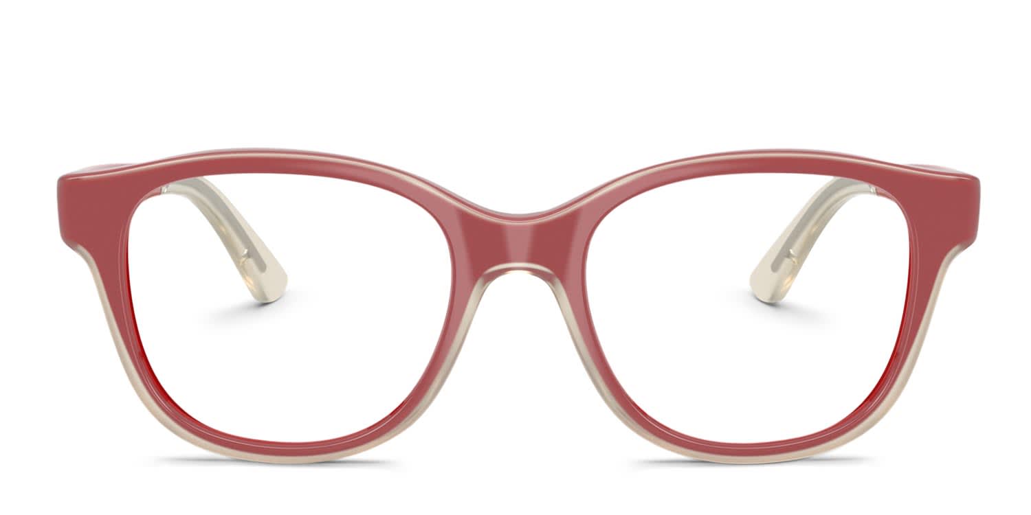Ray-Ban RY1950 Kids Red, Clear glasses - Red / Clear - Frontal View