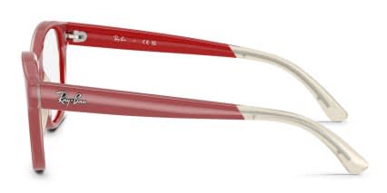 Ray-Ban RY1950 Kids Red, Clear glasses - Red / Clear - Side View