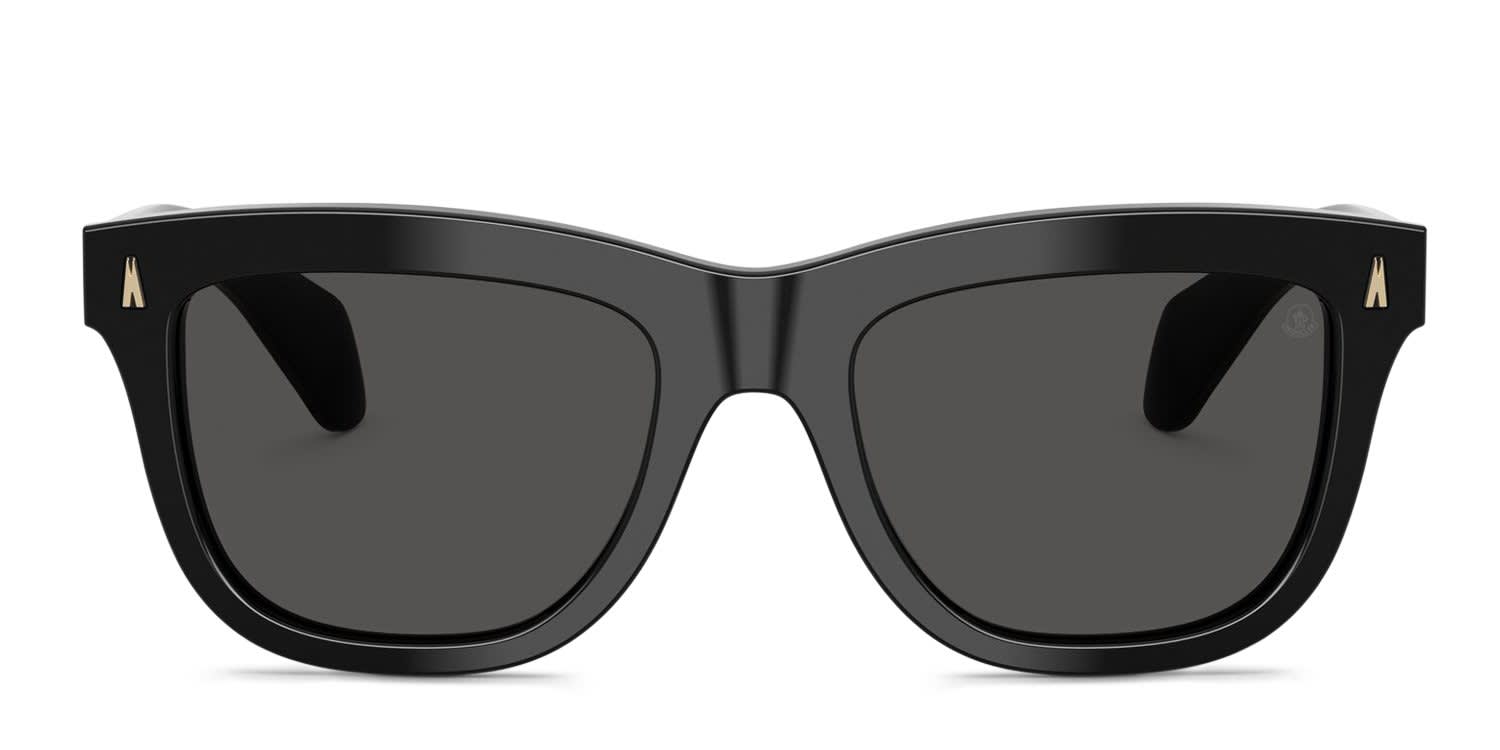 Moncler ME6023 Bronzz Black, Gray glasses - Black / Gray - Frontal View