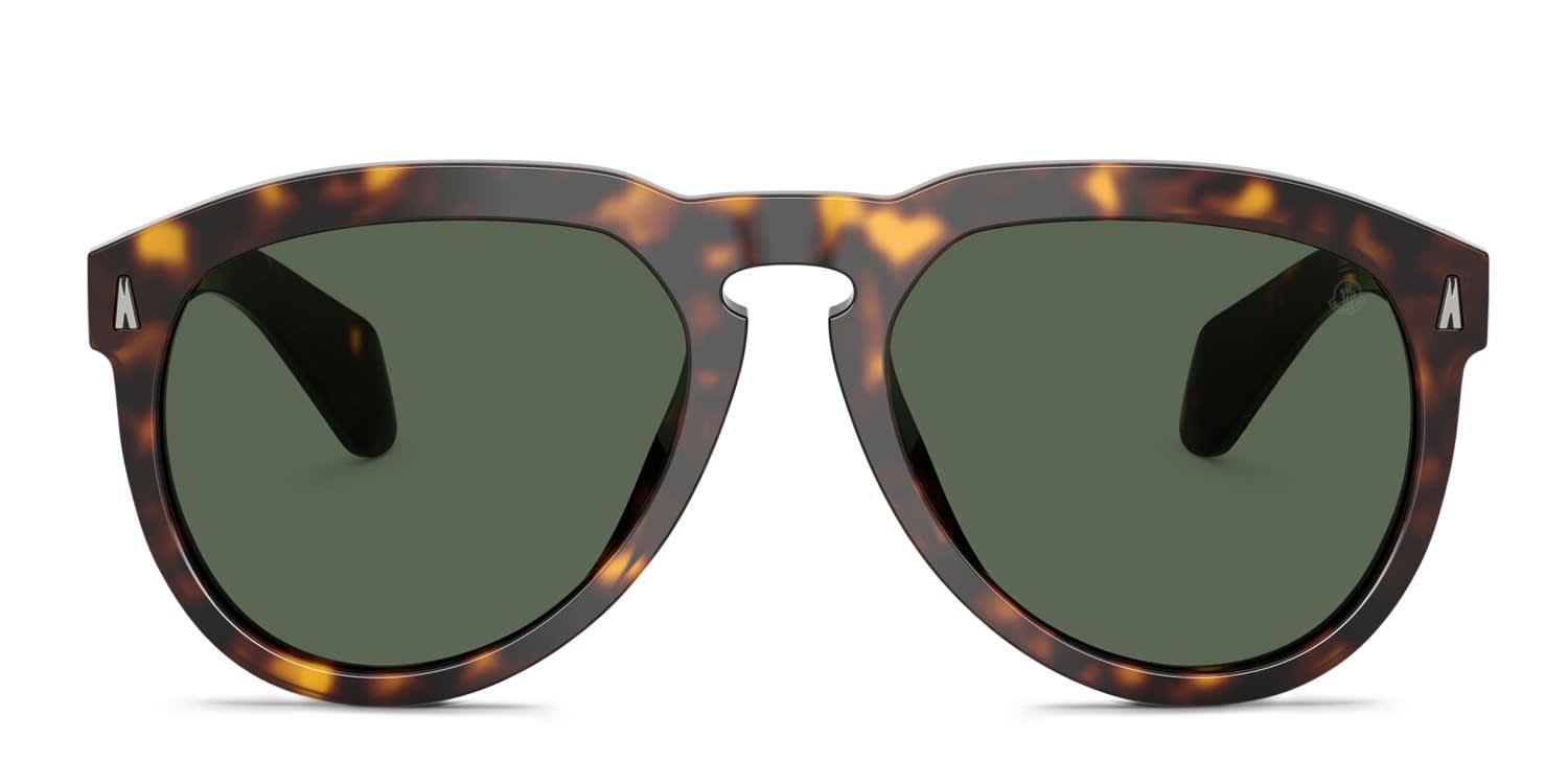 Moncler ME6020U Isopleth Tortoise, Green glasses - Tortoise / Green - Frontal View