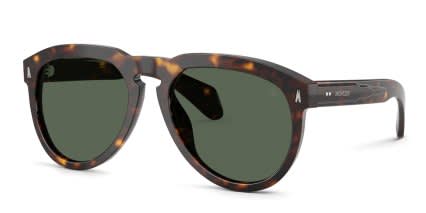 Moncler ME6020U Isopleth Tortoise, Green glasses - Tortoise / Green - Angle View