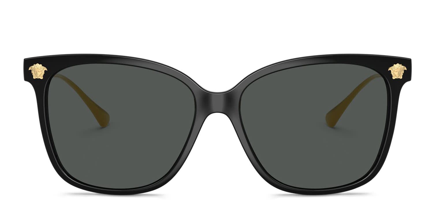 Versace VE4507U Black, Gray glasses - Black / Gray - Frontal View