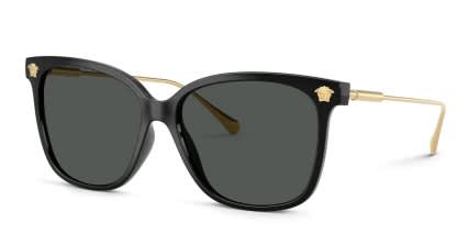 Versace VE4507U Black, Gray glasses - Black / Gray - Angle View