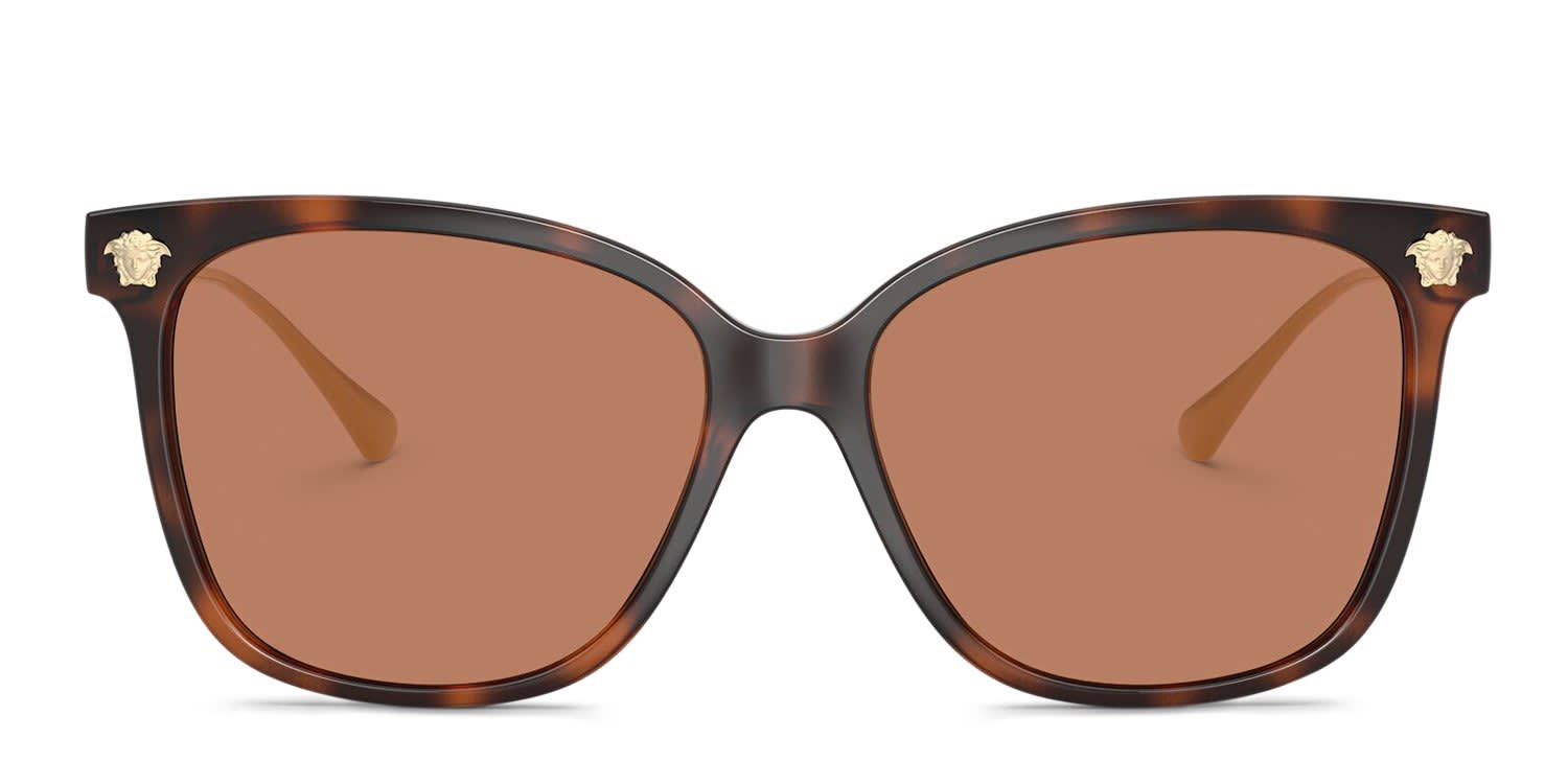 Versace VE4507U Tortoise, Brown glasses - Tortoise / Brown - Frontal View