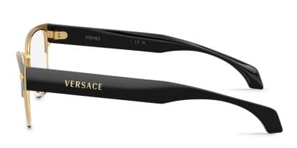 Versace VE1318 Black, Gold glasses - Black / Gold - Side View