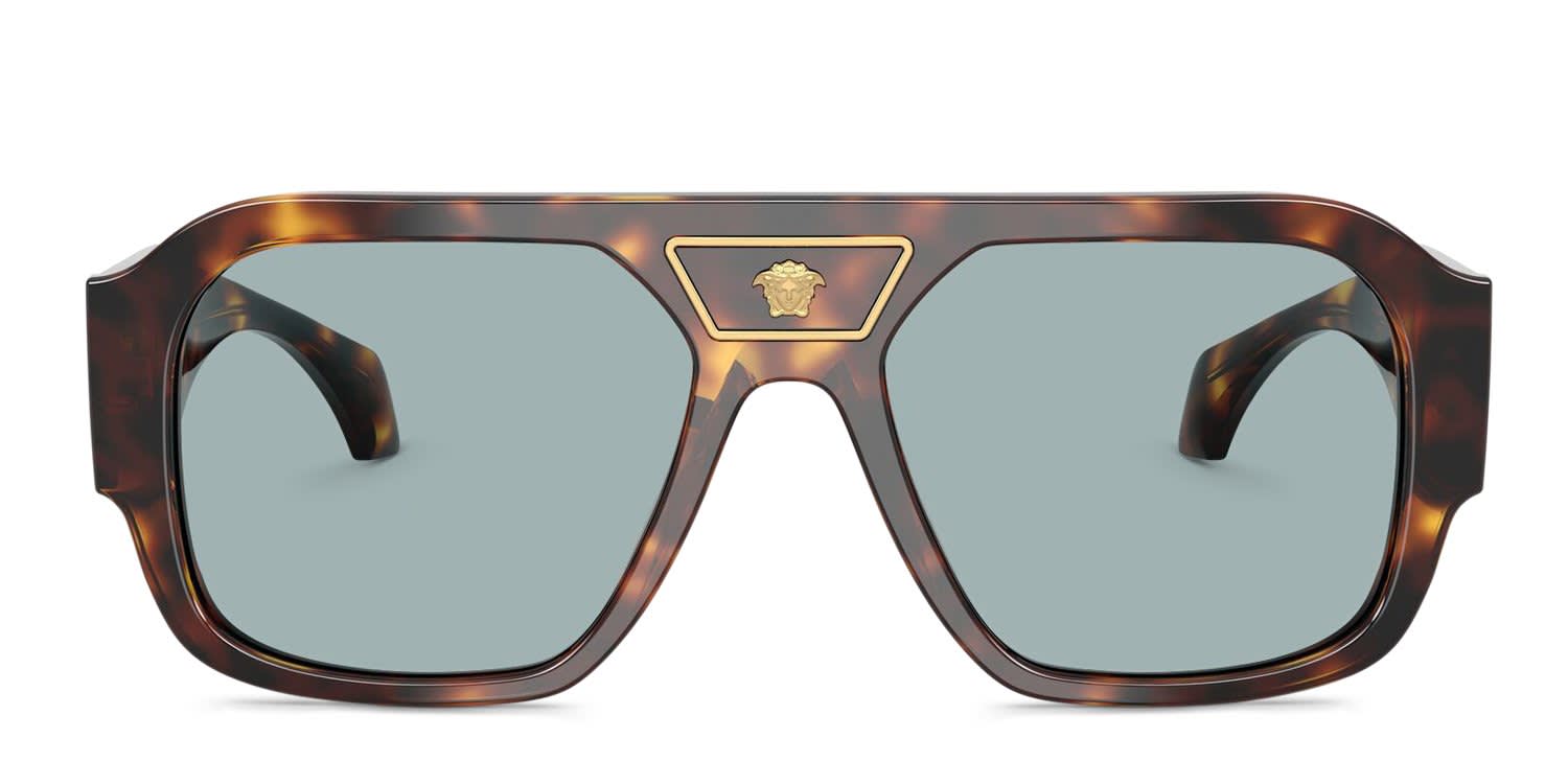 Versace VE4508U Tortoise, Blue glasses - Tortoise / Blue - Frontal View