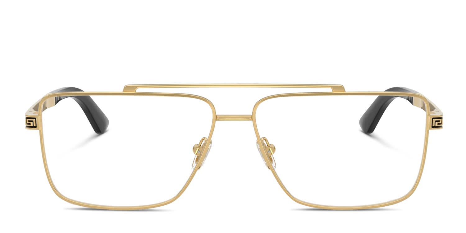 Versace VE1287 Gold Eyeglasses | Includes FREE Rx Lenses