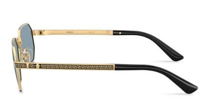 Versace VE2297 Gold, Blue glasses - Gold / Blue - Side View