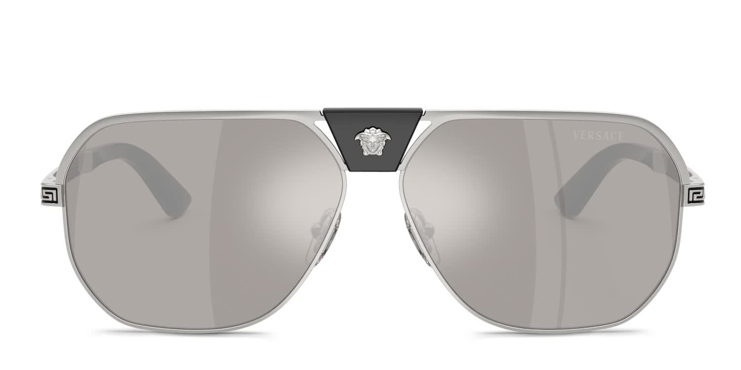 Versace VE2294 Silver, Gray glasses - Silver / Gray - Frontal View