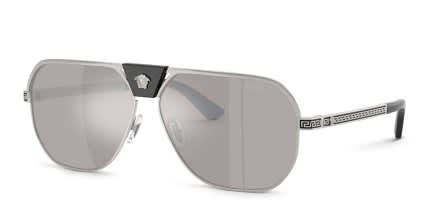 Versace VE2294 Silver, Gray glasses - Silver / Gray - Angle View