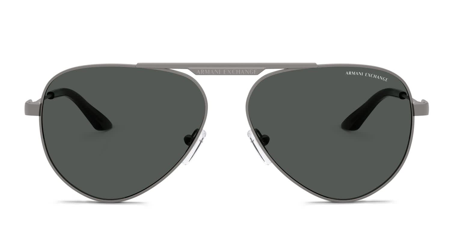 希少　usa製 ARMANI デニム　ダークグレー Armani Exchange AX2060S gunmetal frame with dark grey lenses