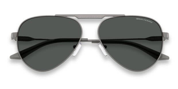 Armani Exchange AX2060S gunmetal frame with dark grey lenses