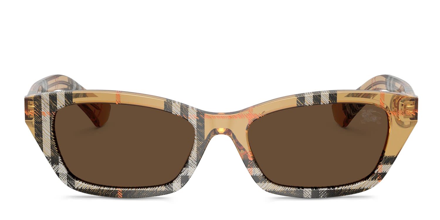 Burberry BE4488 Multicolor, Brown glasses - Multicolor / Brown - Frontal View