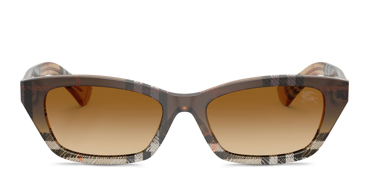 Burberry BE4488 Multicolor, Brown glasses - Multicolor / Brown - Frontal View