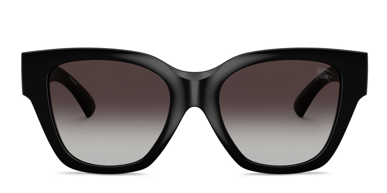 Burberry BE4489U Black, Gray glasses - Black / Gray - Frontal View