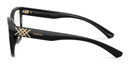 Burberry BE2457U Black glasses - Black - Side View
