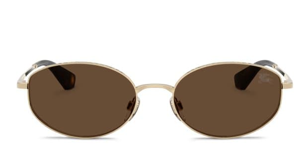 BURBERRY ブラウン　サングラス ケース付き Burberry BE3169 gold frame with dark brown lenses. Lenses provide