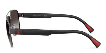 Polo Ralph Lauren PH3165 Gunmetal, Black glasses - Gunmetal / Black - Side View