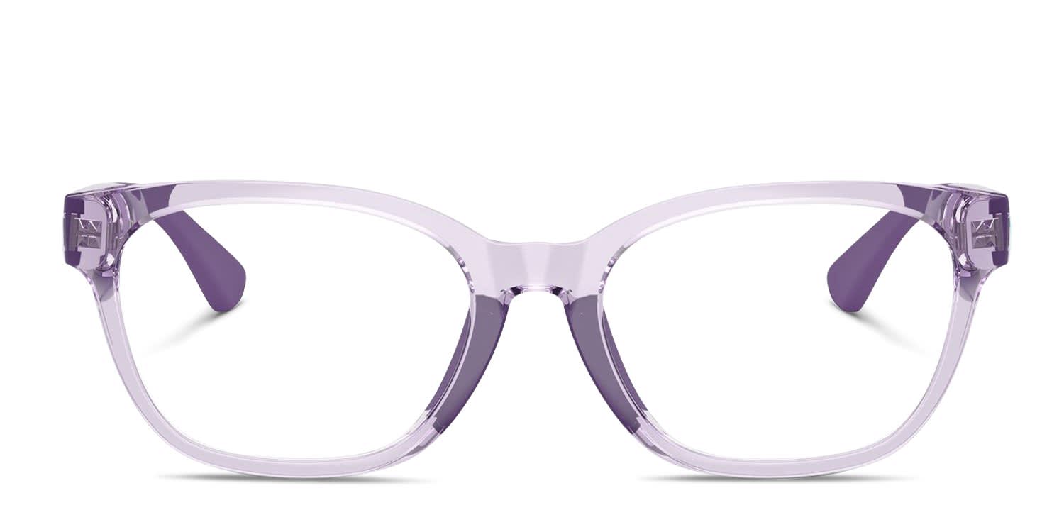 Polo Ralph Lauren PP8553U Kids Purple, Clear glasses - Purple / Clear - Frontal View