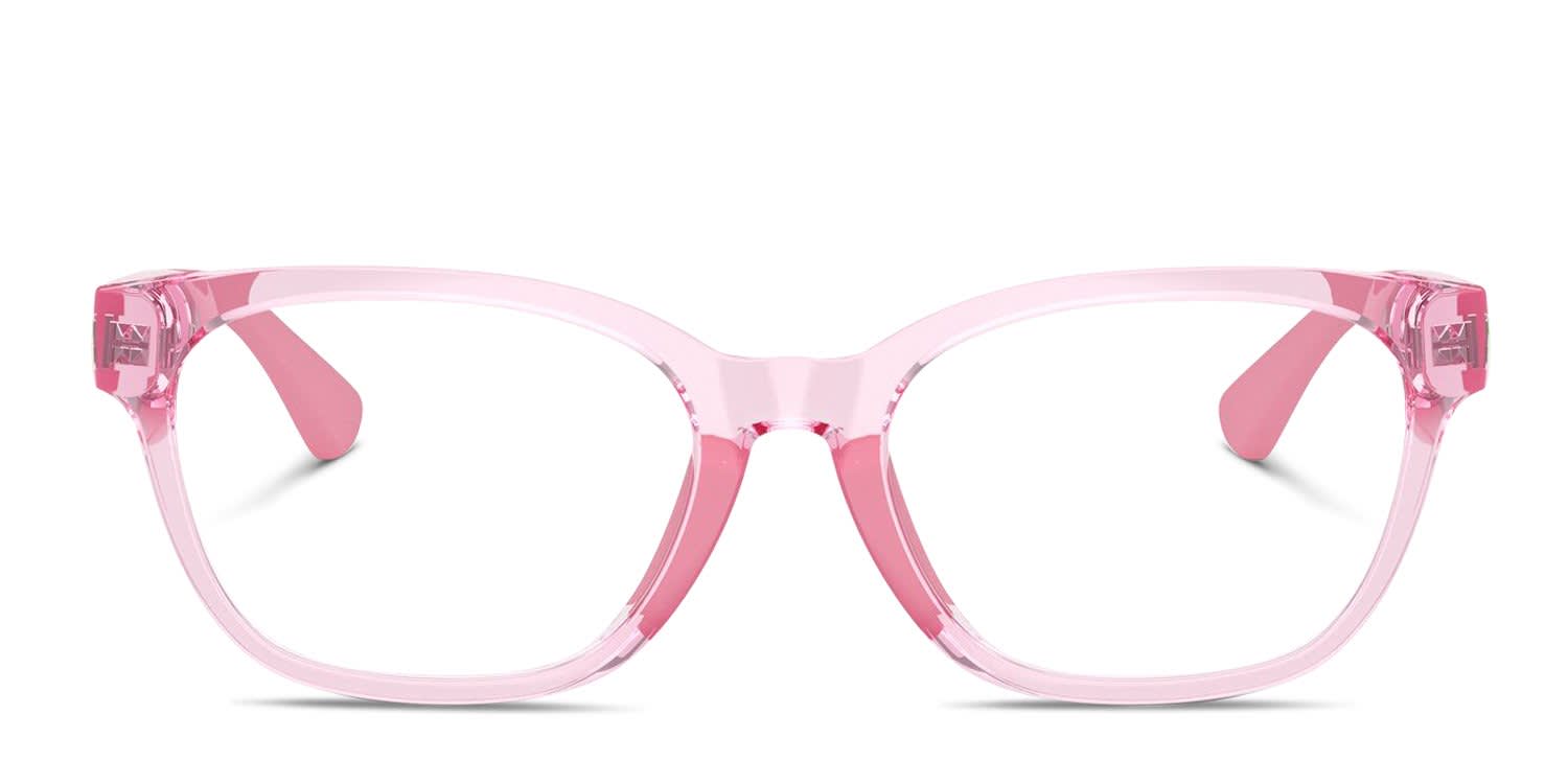 Polo Ralph Lauren PP8553U Kids Pink, Clear glasses - Pink / Clear - Frontal View