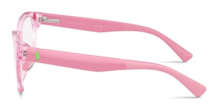 Polo Ralph Lauren PP8553U Kids Pink, Clear glasses - Pink / Clear - Side View