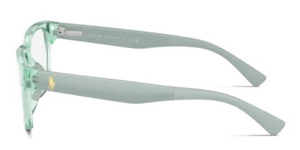 Polo Ralph Lauren PP8555U Kids Green, Clear glasses - Green / Clear - Side View