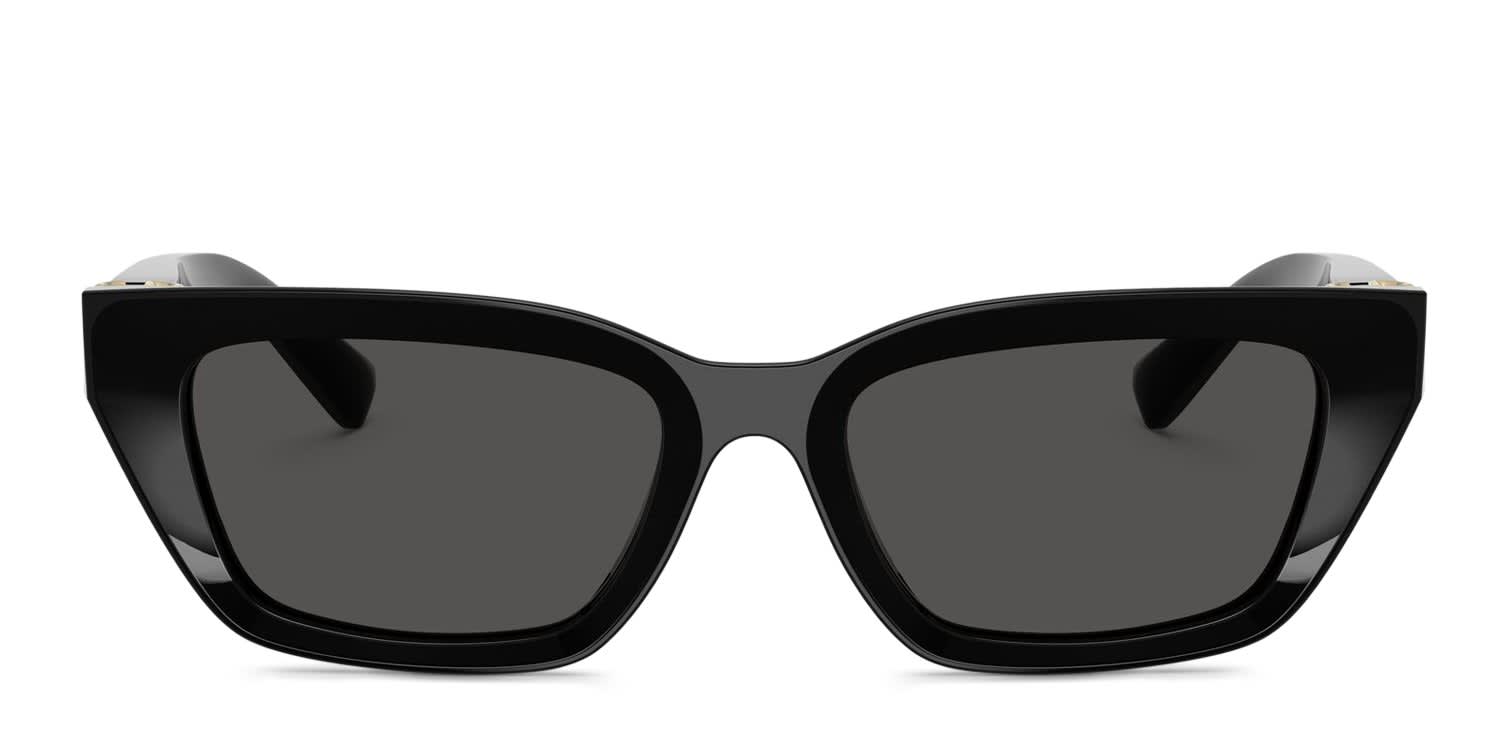 Dolce & Gabbana DG4532 Black, Gray glasses - Black / Gray - Frontal View