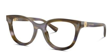 Dolce & Gabbana DG3437 Multicolor, Green glasses - Multicolor / Green - Angle View