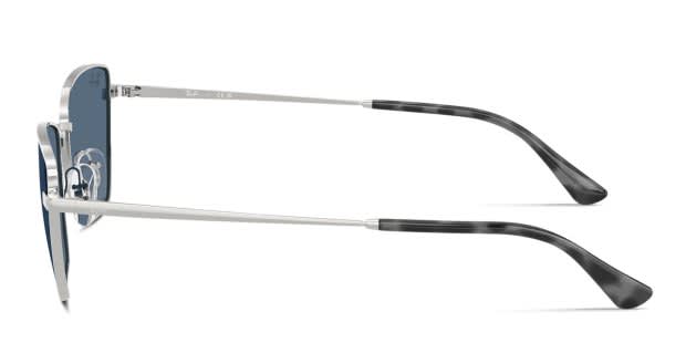 Ray-Ban RB3783 silver frame with dark blue lenses. Lenses  display picture 3